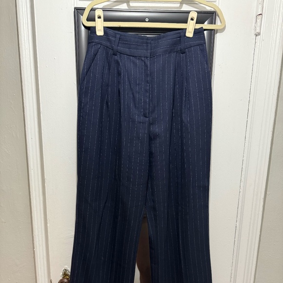 Favorite Daughter Favorite Pant Navy Pinstripe - Picture 8 of 11